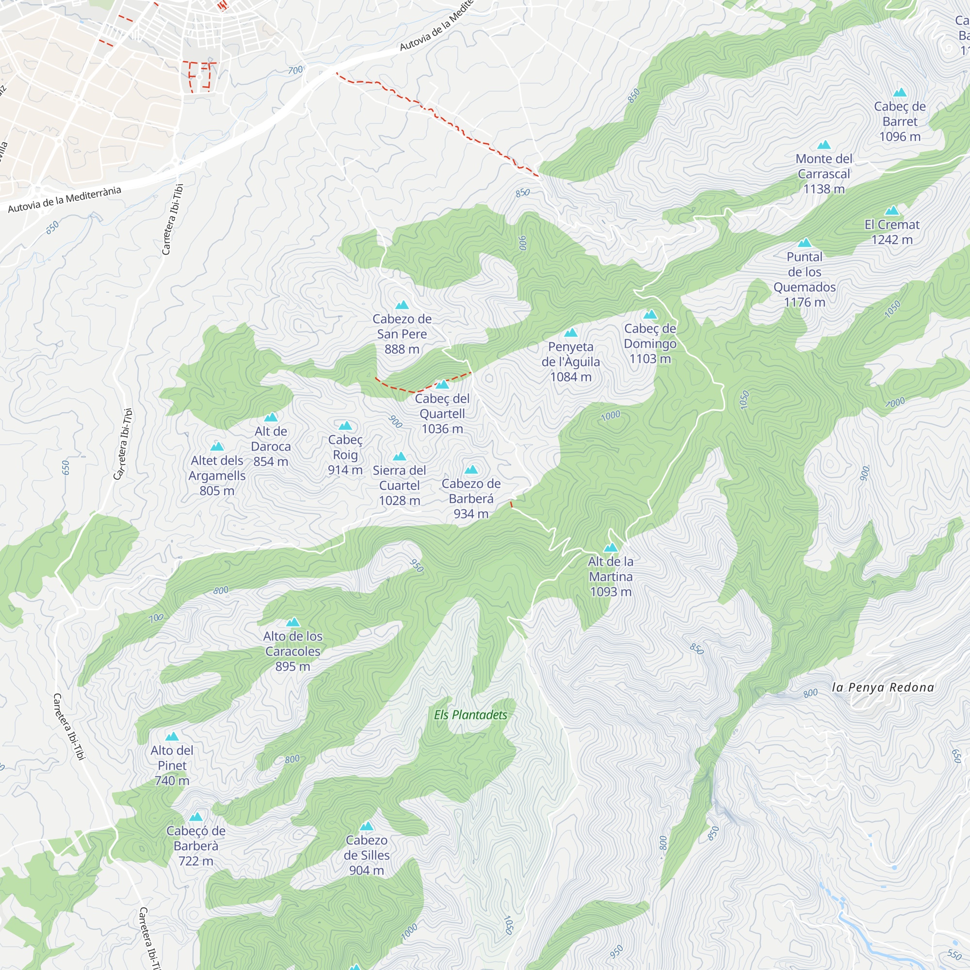 Refugi de Vivens map
