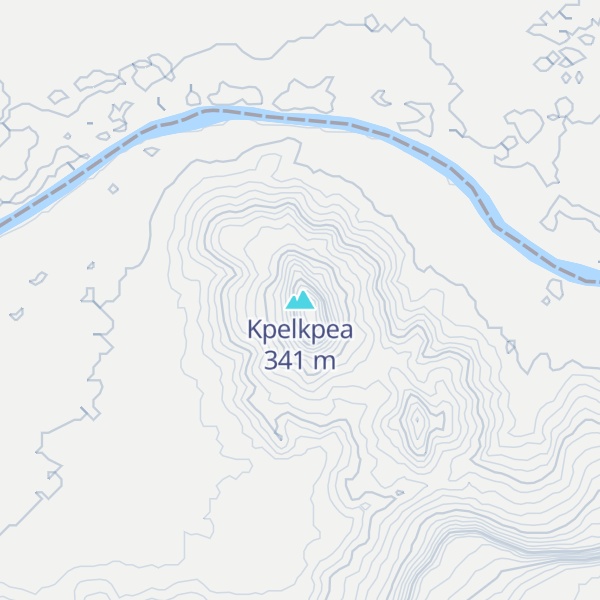 Map of Kpelkpea