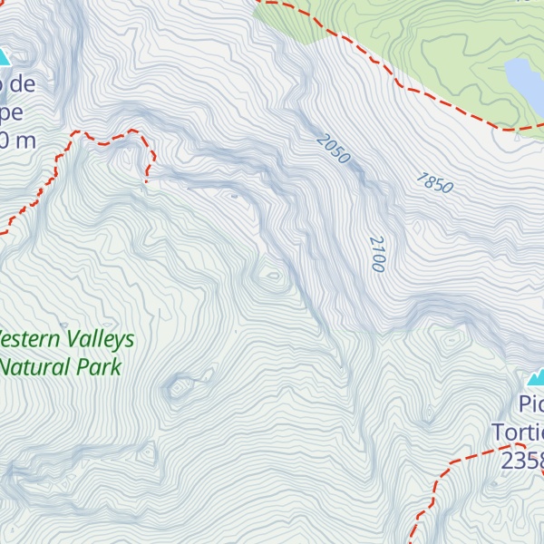 Map of Pico d'a Garganta de Borau