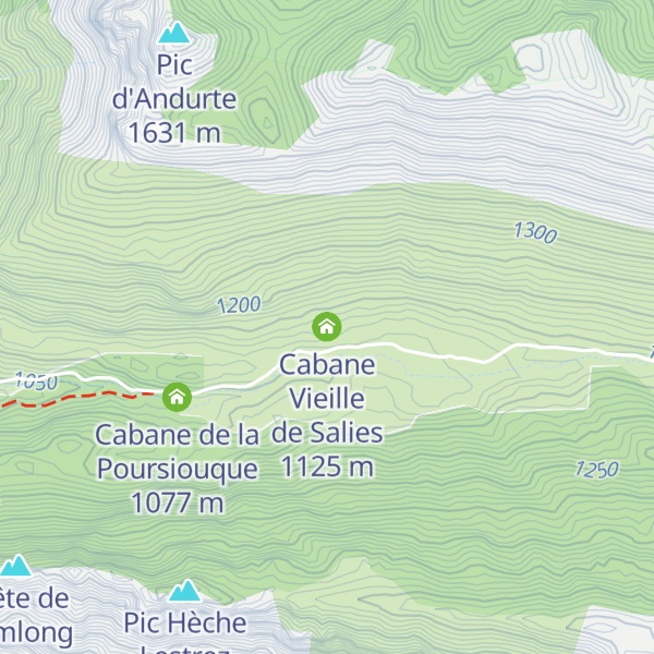 Map of Cabane Vieille de Salies