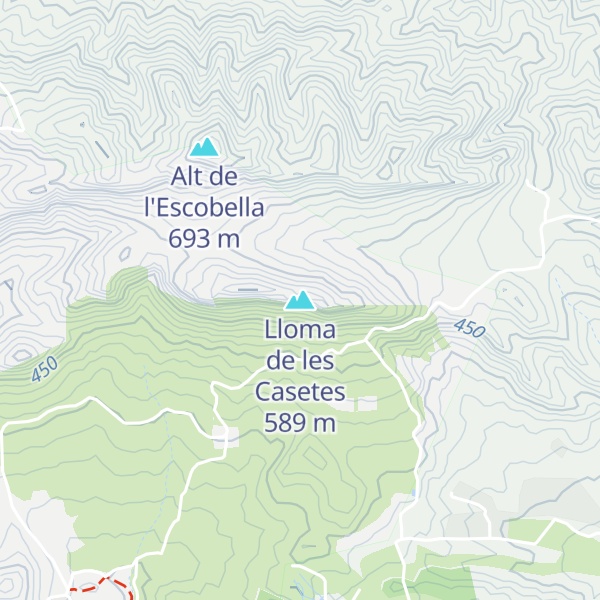 Map of Lloma de les Casetes