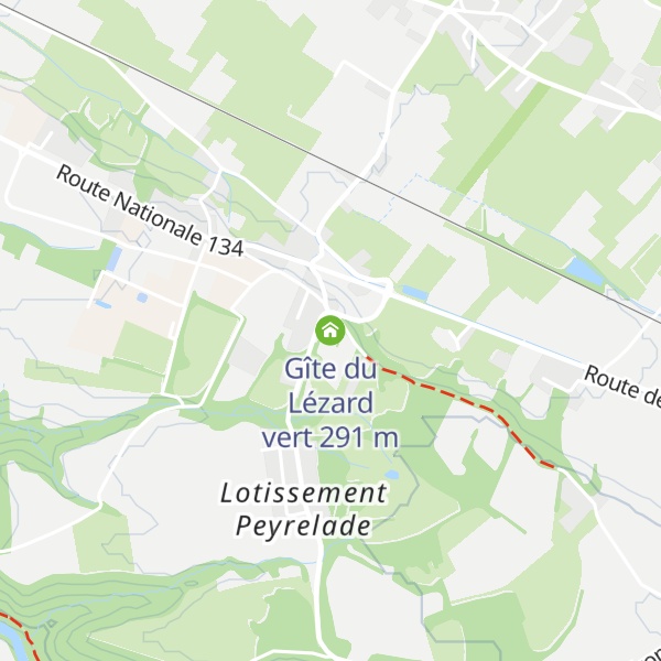 Map of Gîte du Lézard vert