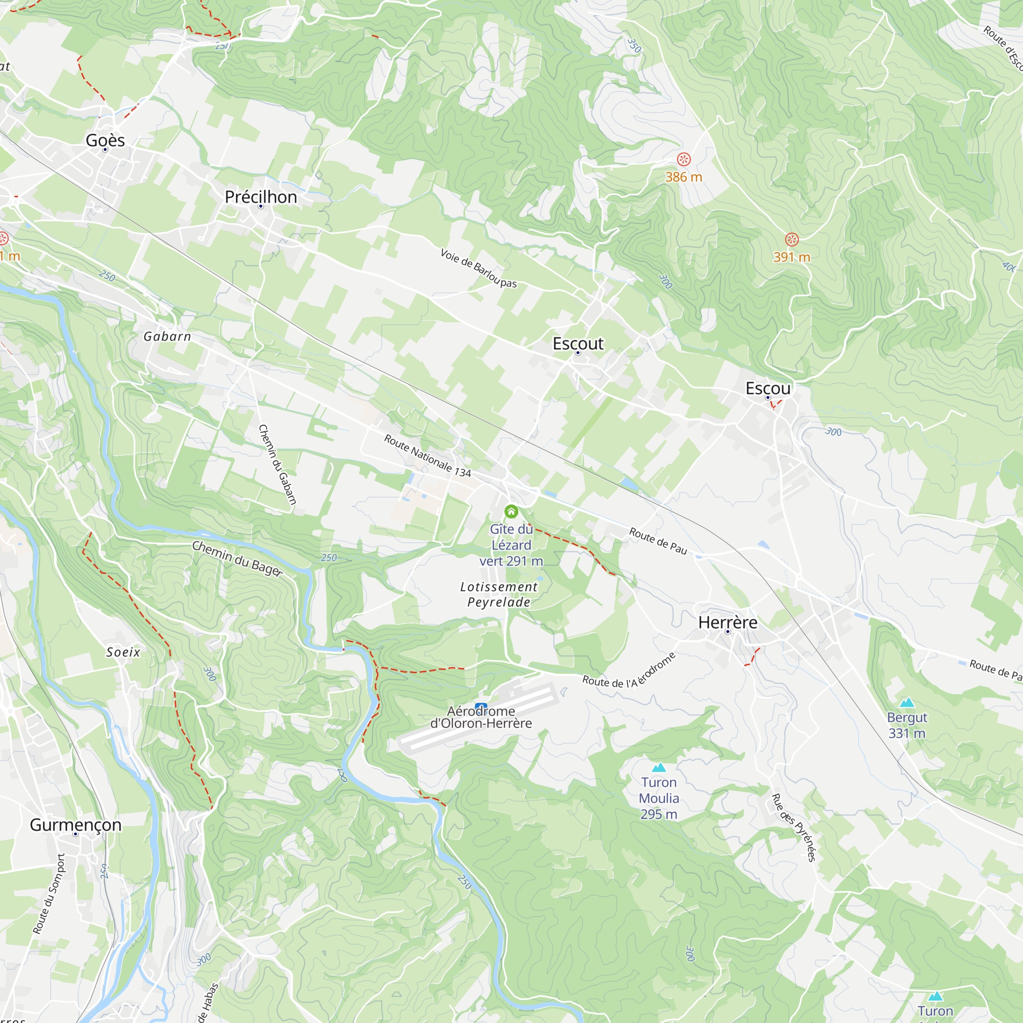 Gîte du Lézard vert map