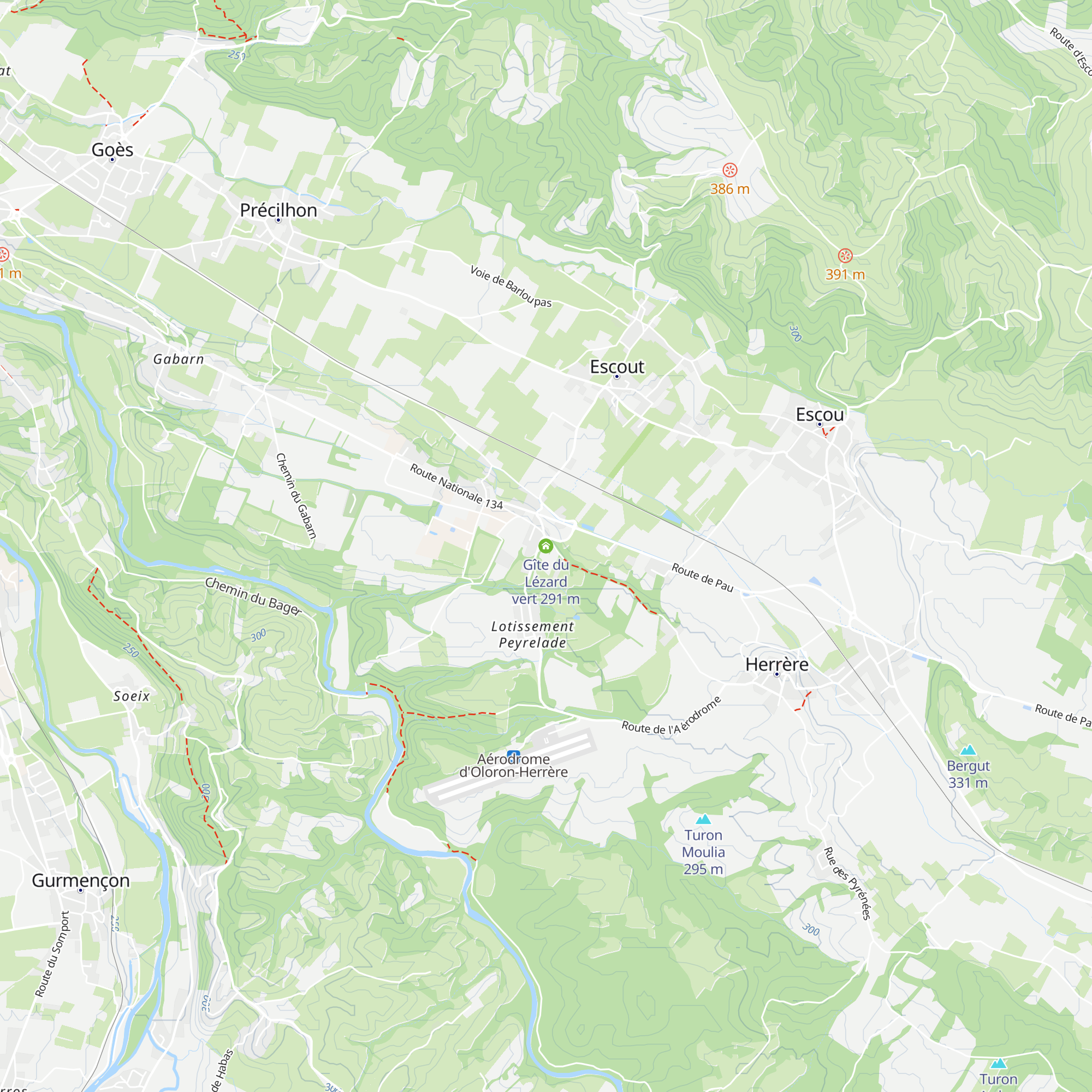 Gîte du Lézard vert map