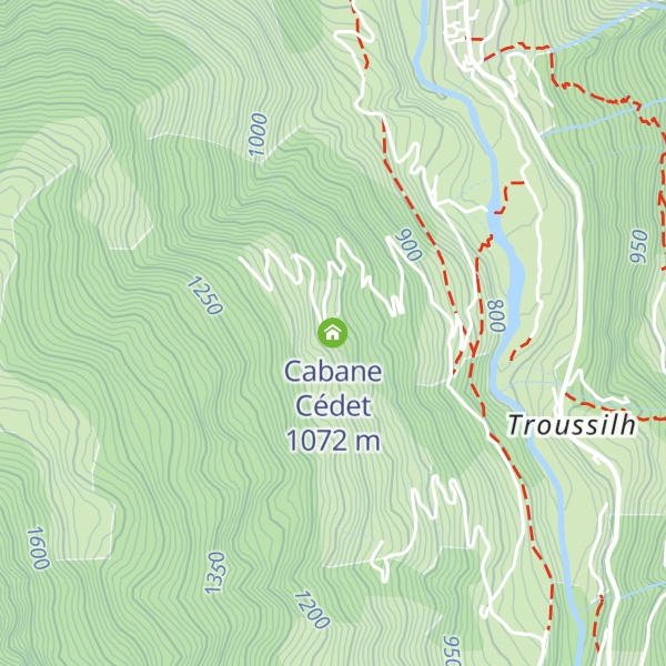 Map of Cabane Cédet