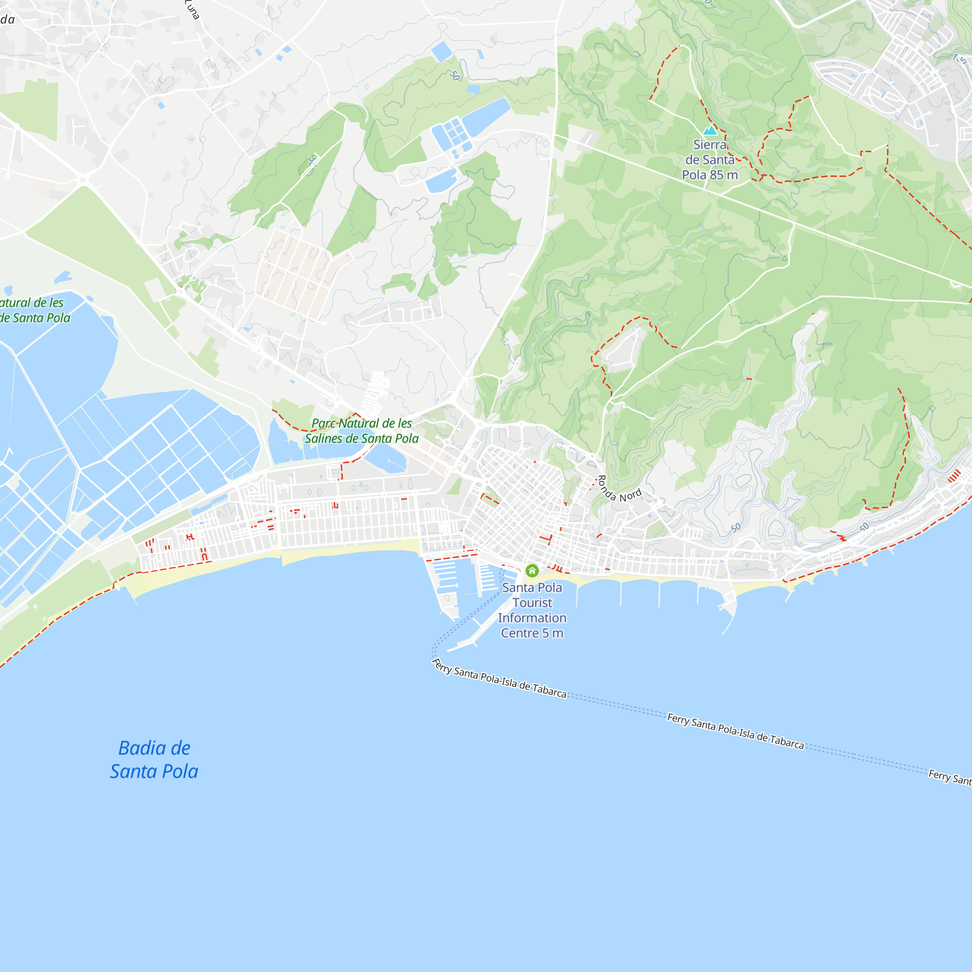 Oficina de Turismo de Santa Pola map