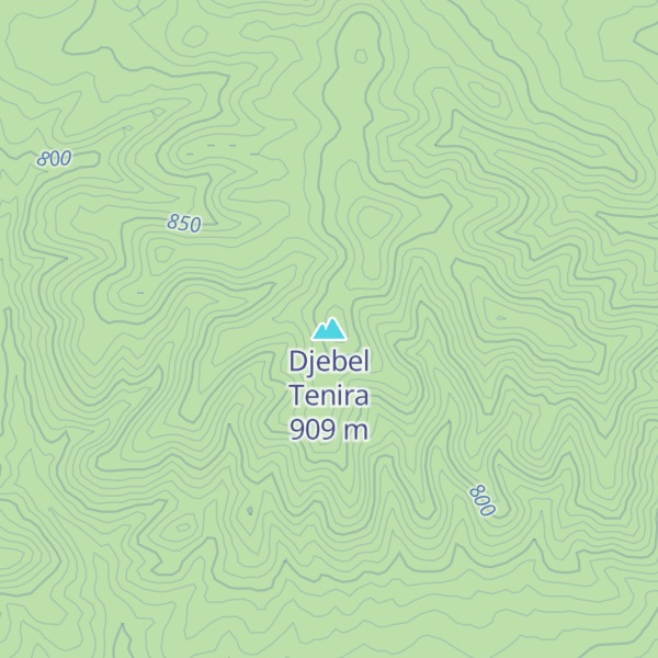 Map of Djebel Tenira