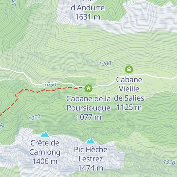 Map of Cabane de la Poursiouque