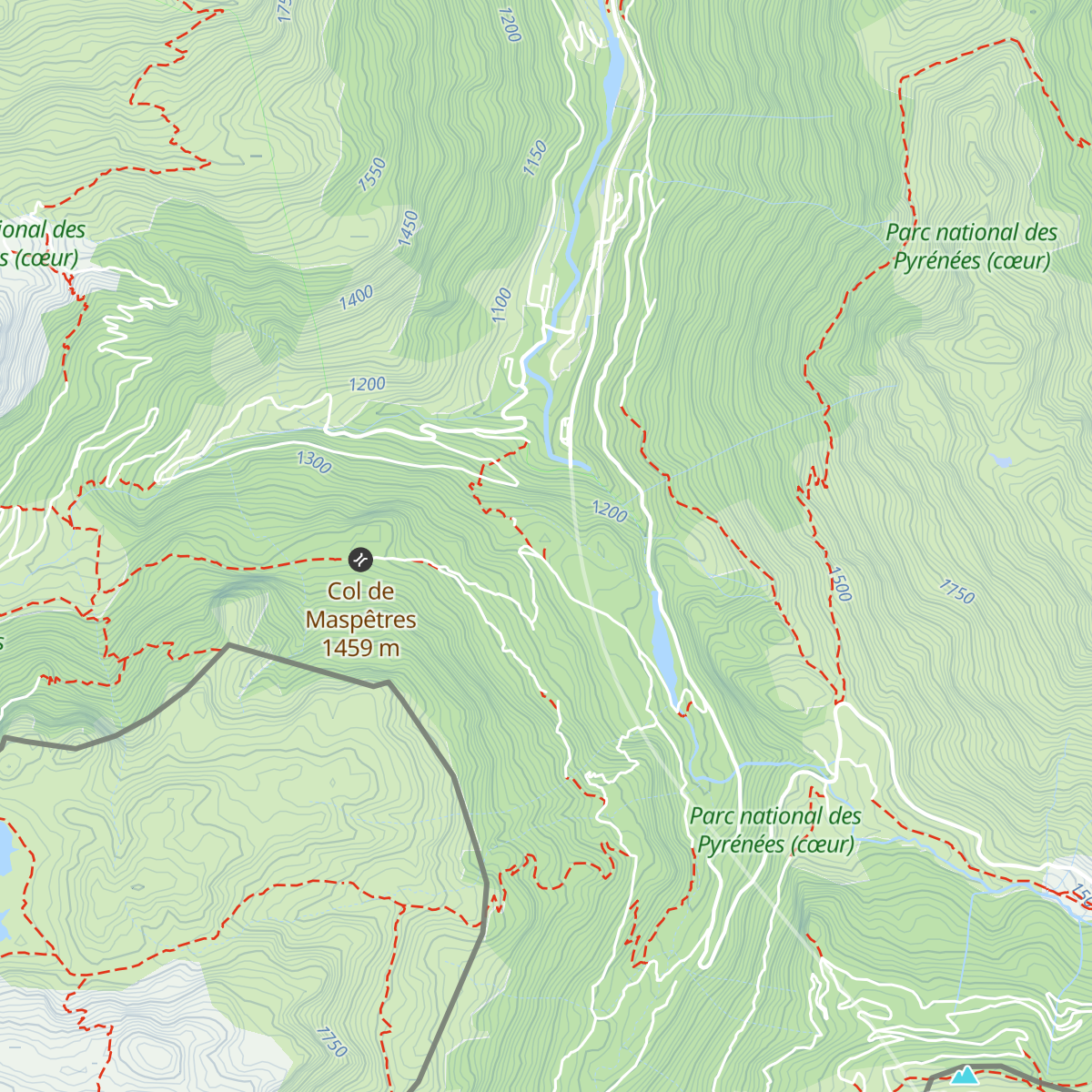Cabane d'Anglus map