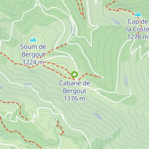 Map of Cabane de Bergout