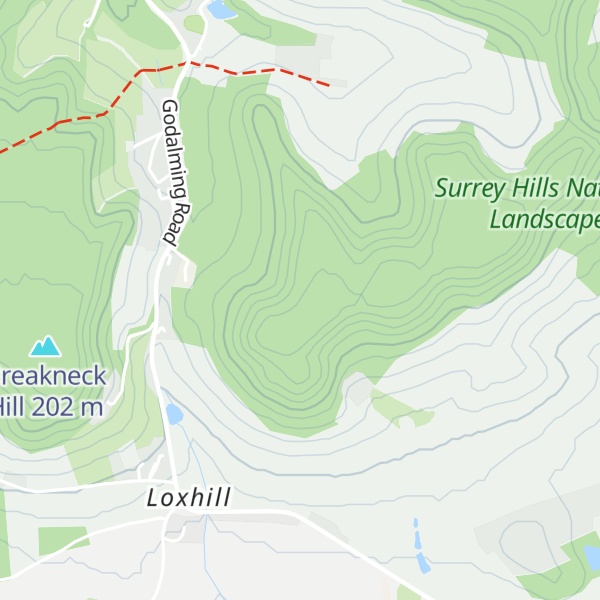 Map of Hascombe Hill