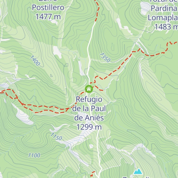 Map of Refugio de la Paul de Aniés
