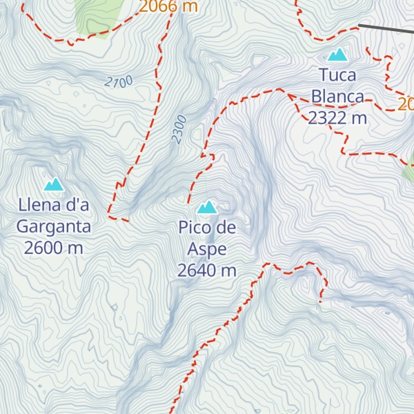 Map of Pico de Aspe