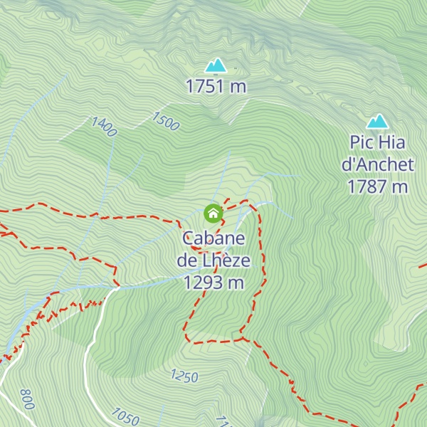 Map of Cabane de Lhèze