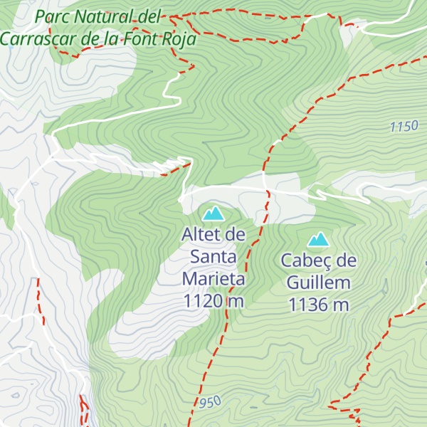 Map of Altet de Santa Marieta