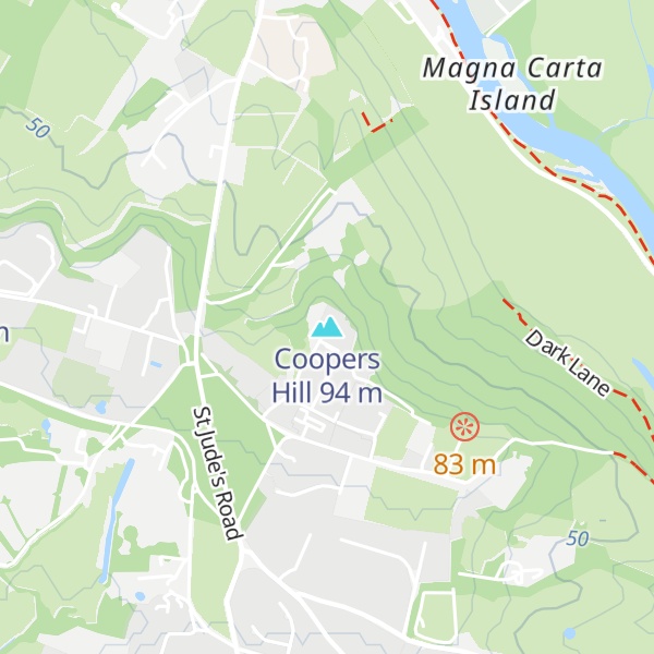 Map of Coopers Hill