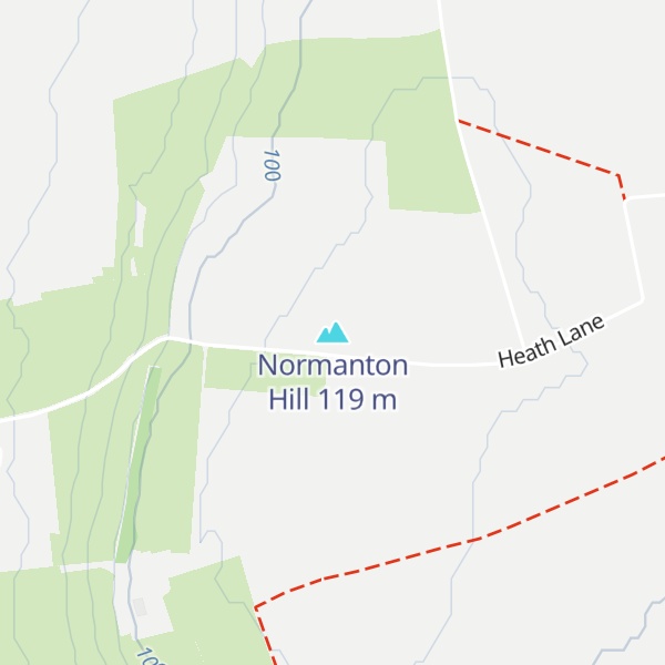 Map of Normanton Hill