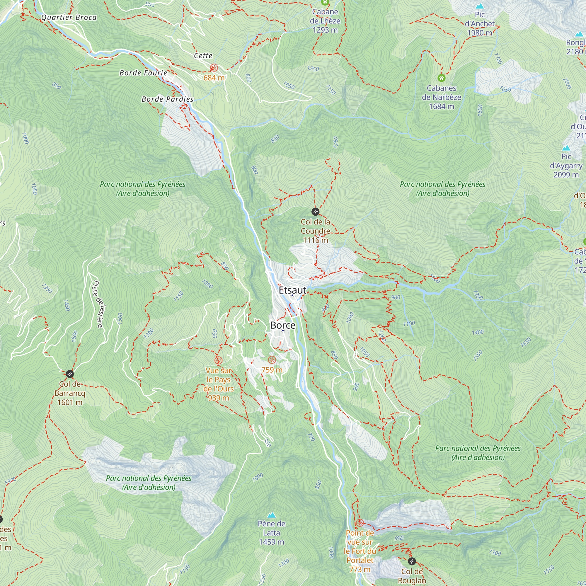 La Garbure map