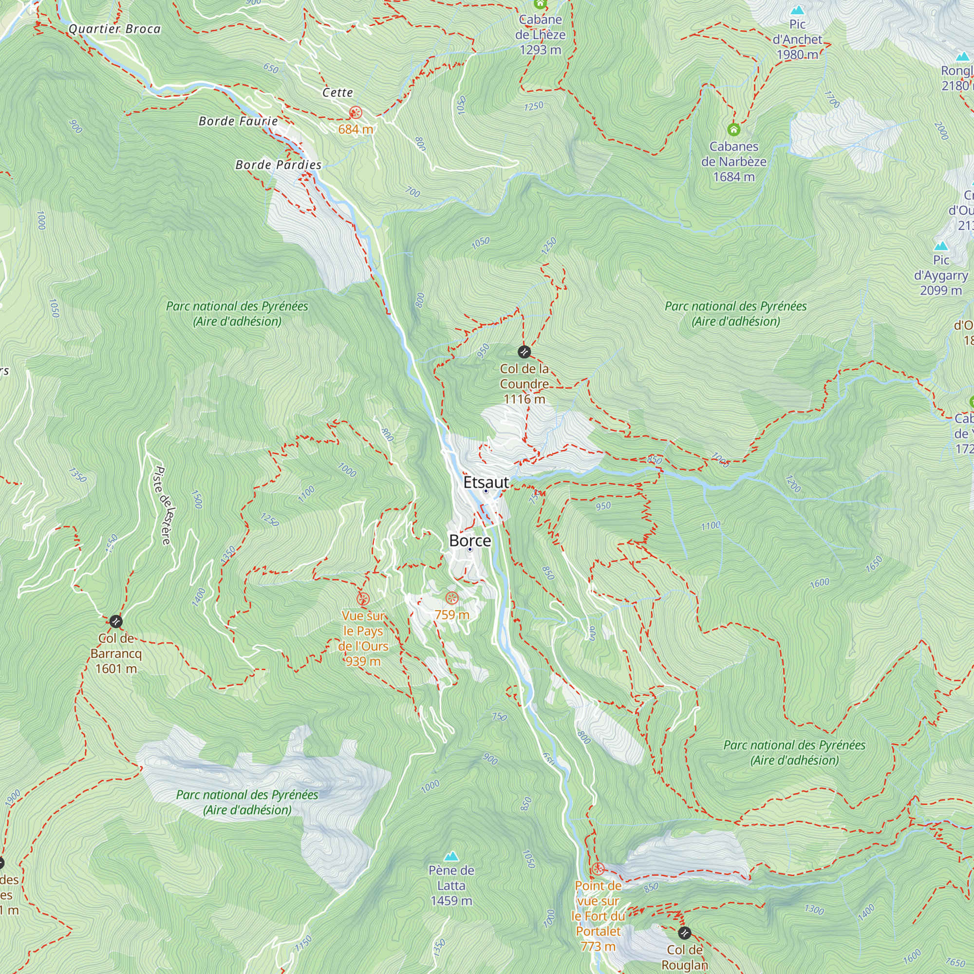 La Garbure map
