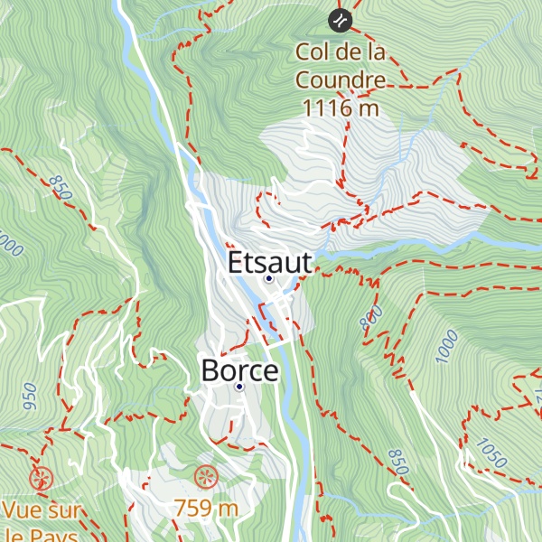 Map of La Garbure