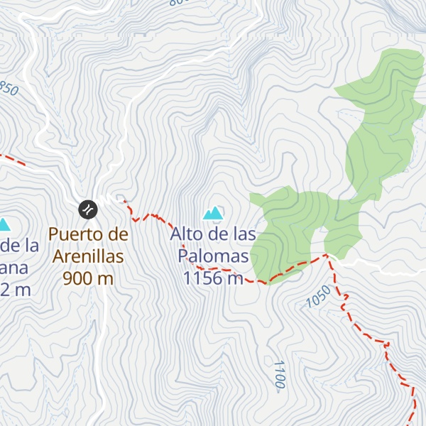 Map of Alto de las Palomas