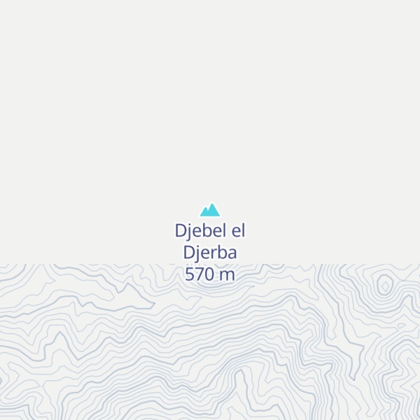 Map of Djebel el Djerba