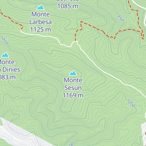 Map of Monte Sesún