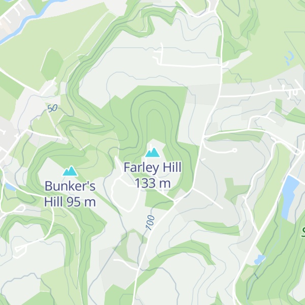 Map of Farley Hill