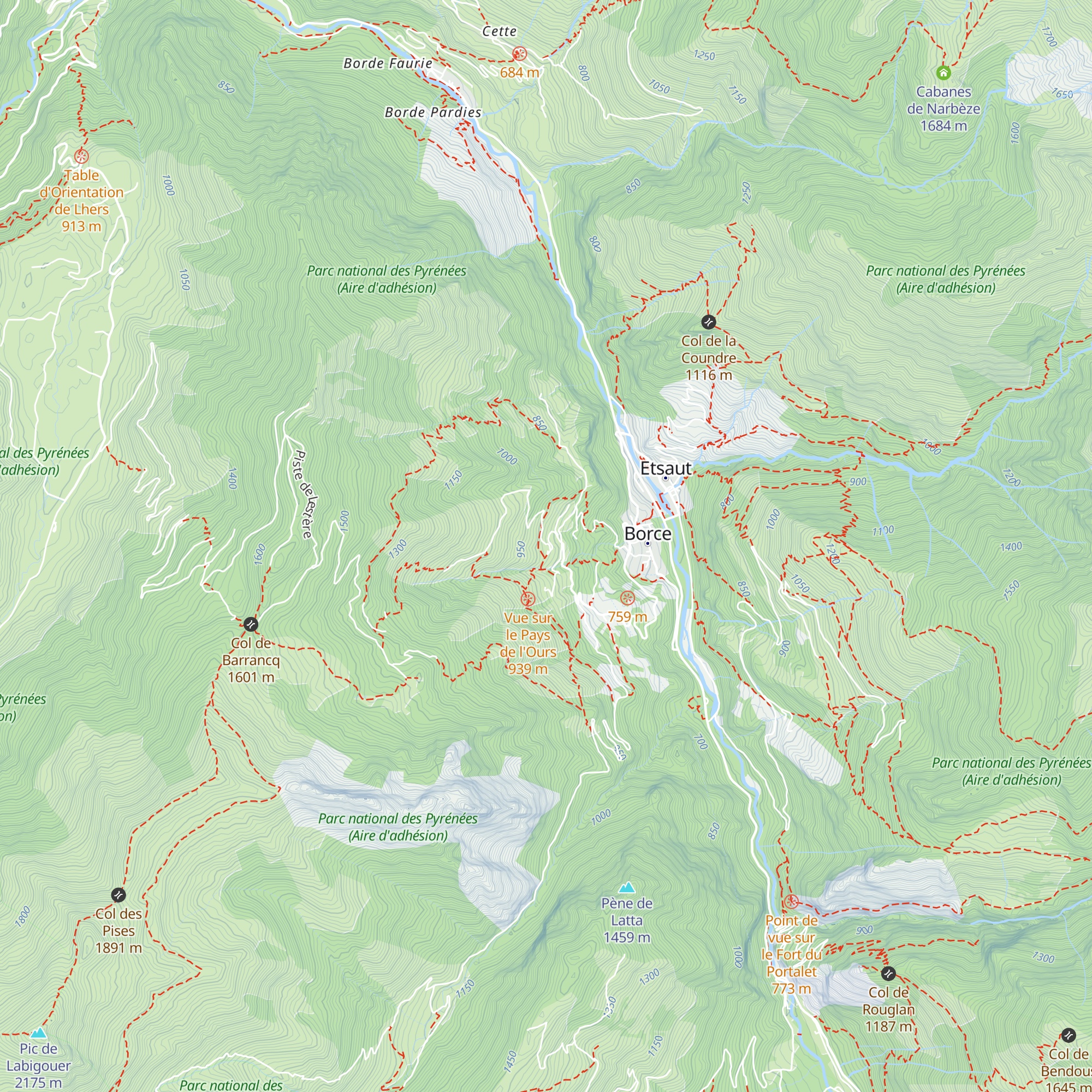 Gîte L'Espiatet map