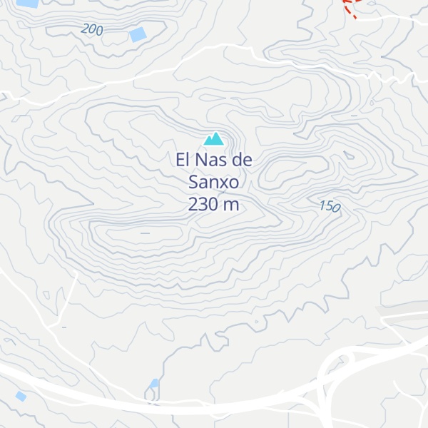 Map of Alt del Sanxo