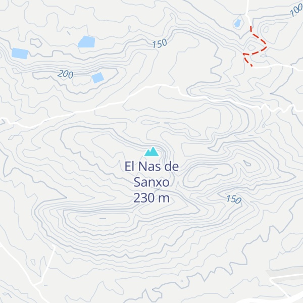 Map of El Nas de Sanxo
