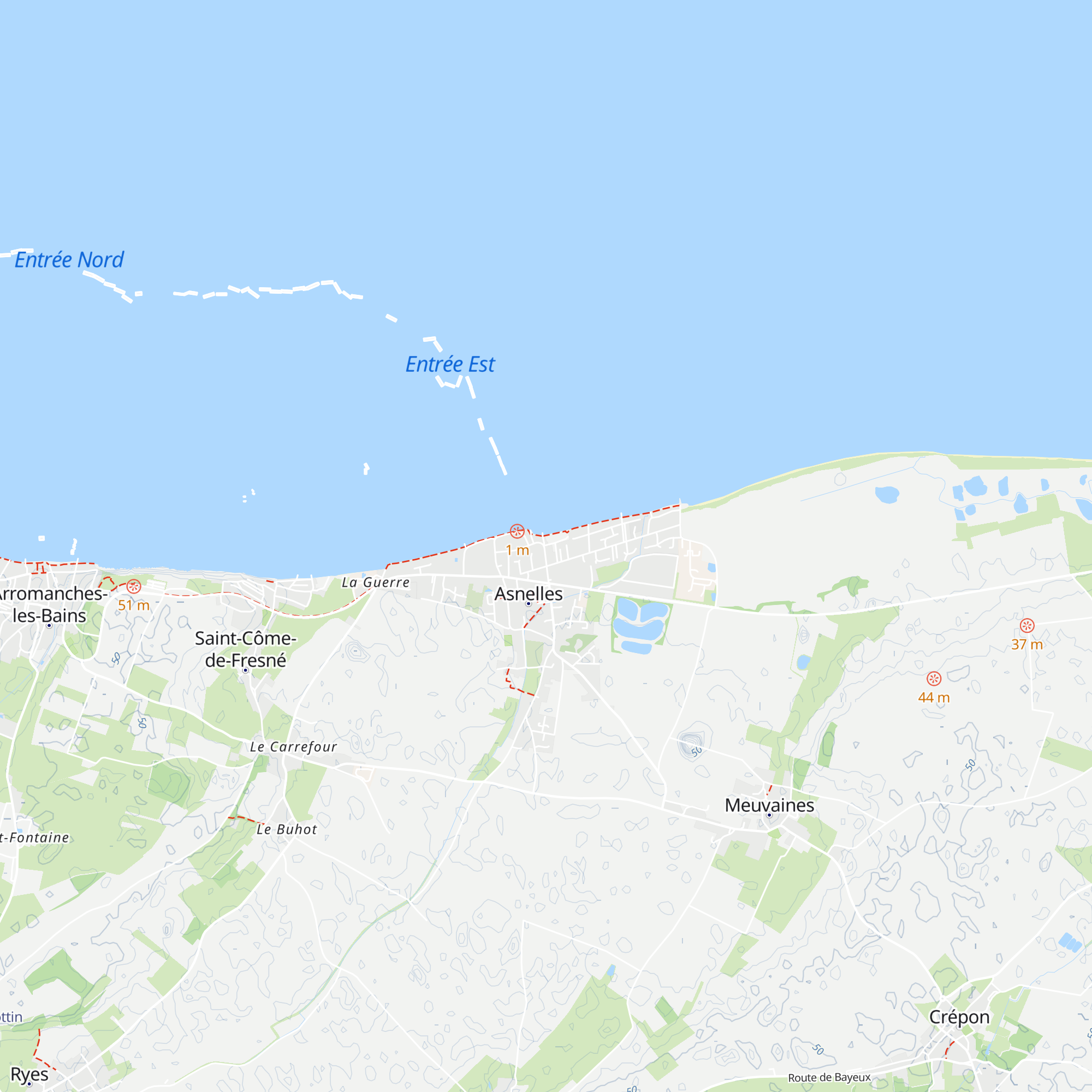 Bureau d'Information Touristique d'Asnelles map