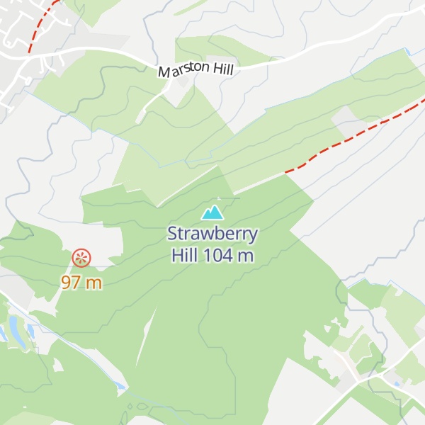 Map of Strawberry Hill