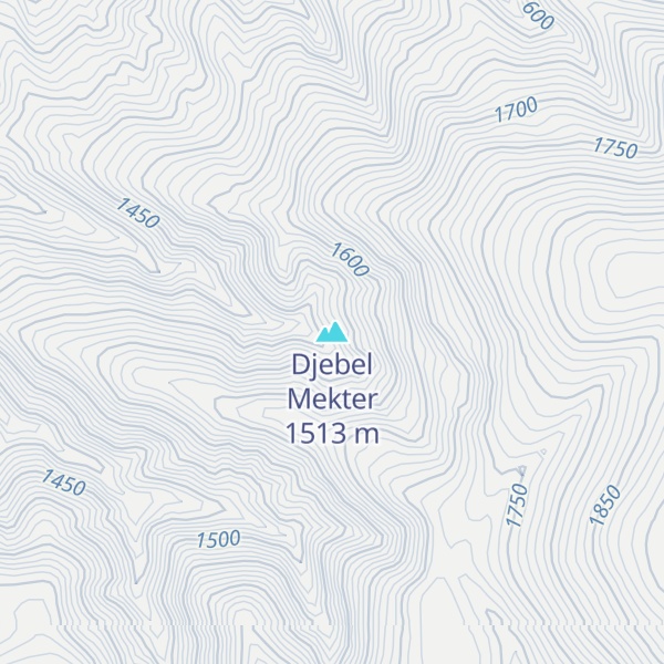 Map of Djebel Mekter