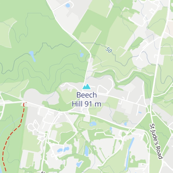 Map of Beech Hill