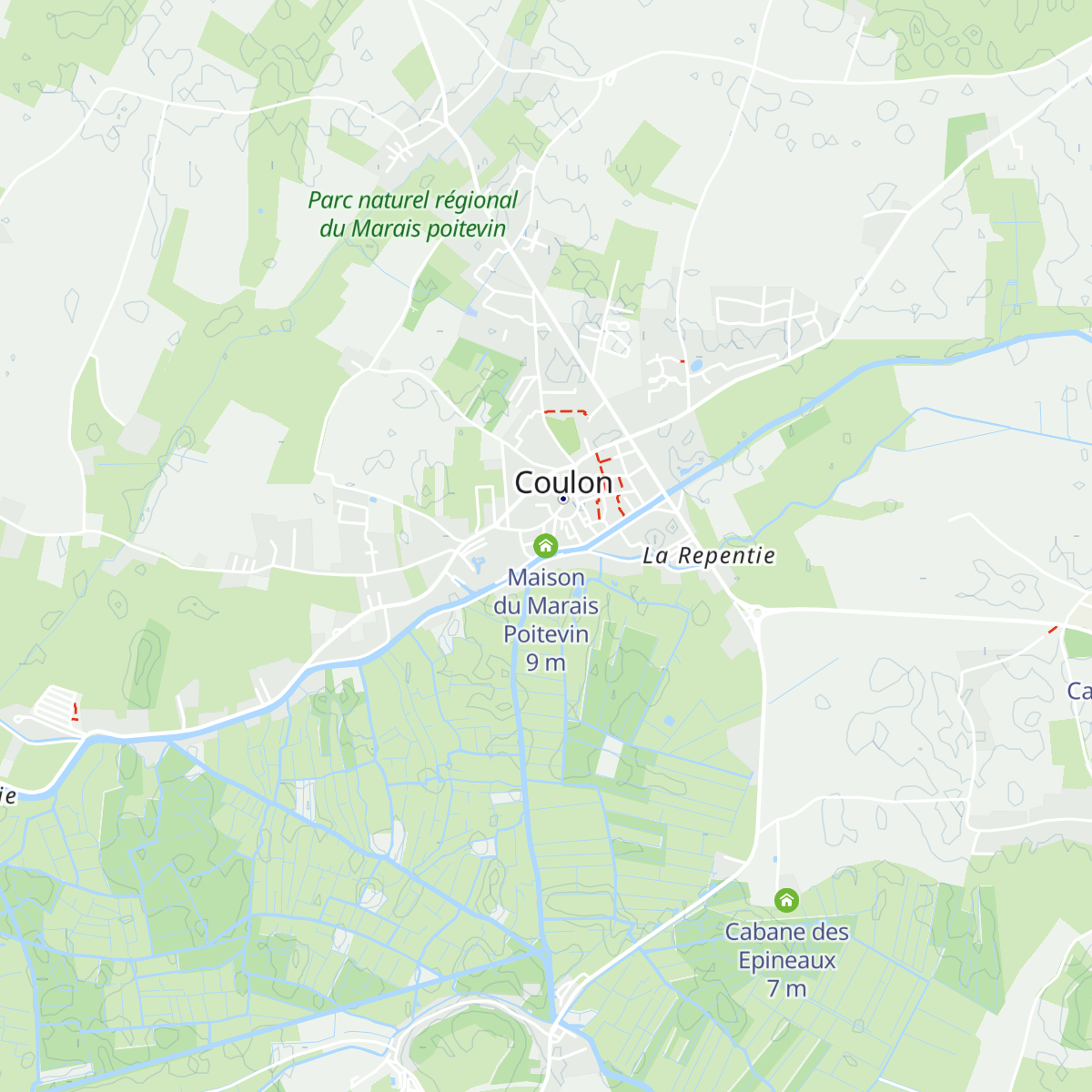 Maison du Marais Poitevin map