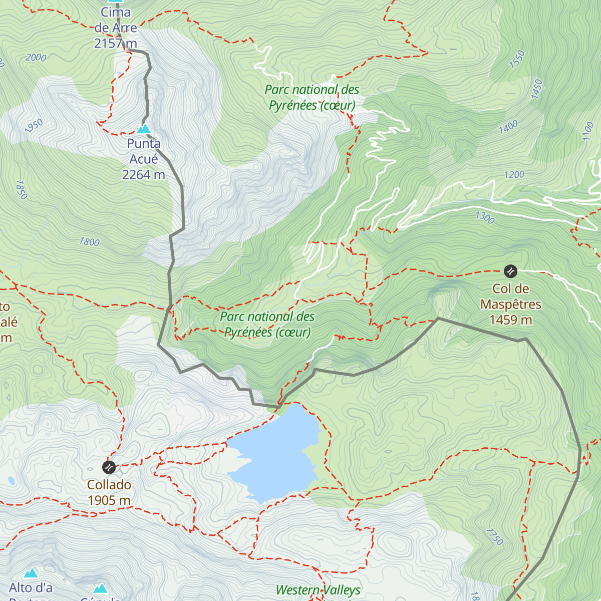 Cabane d'Espélunguère map