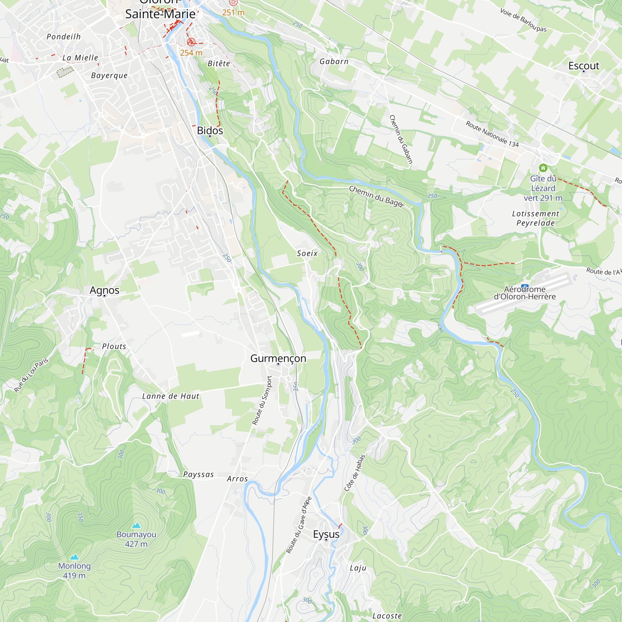 Gîte du Centre Nautique de Soeix map