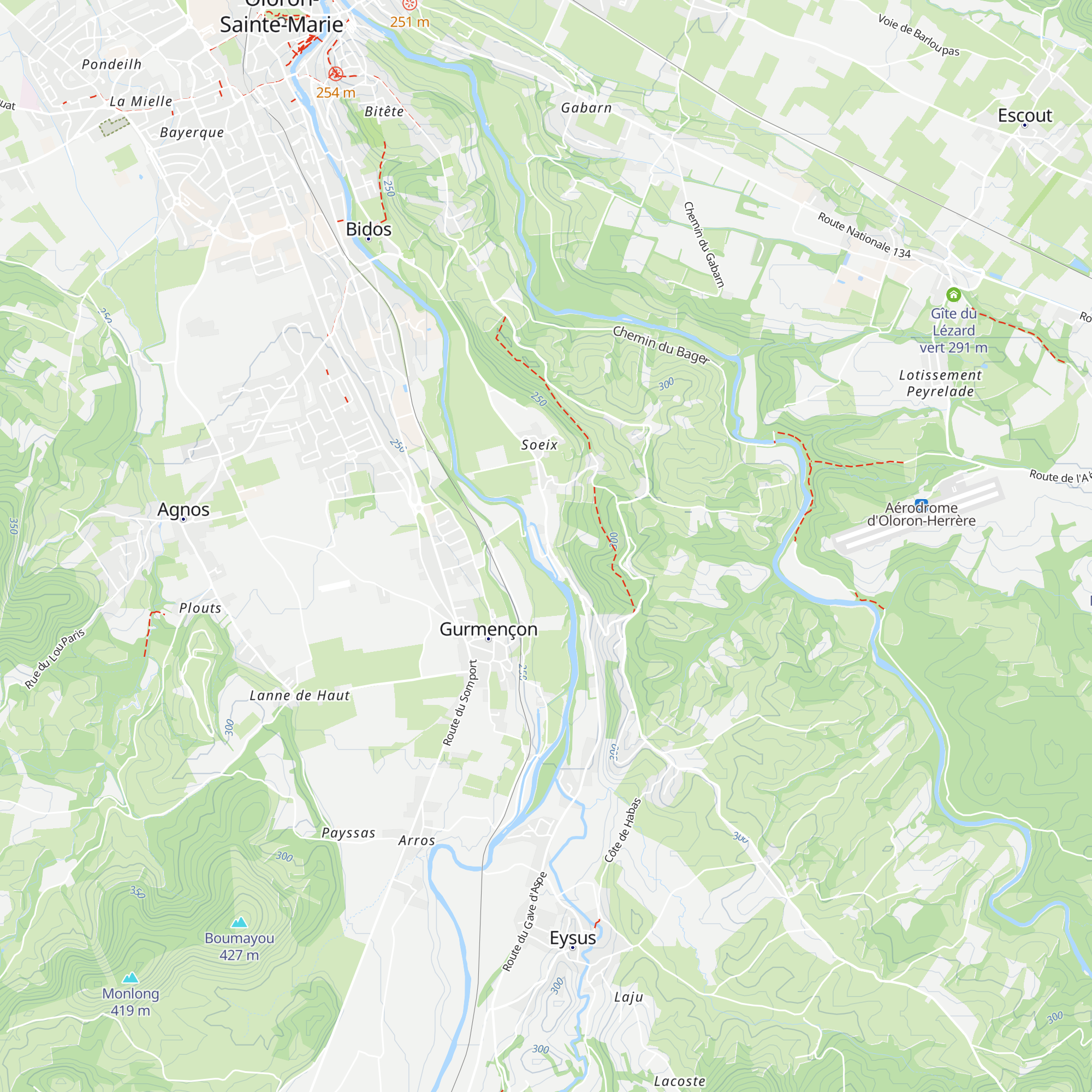 Gîte du Centre Nautique de Soeix map