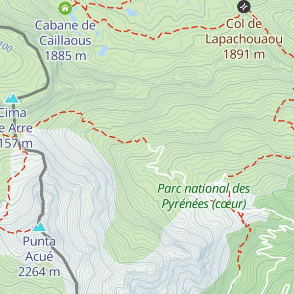 Map of Cabane de la Caillabère