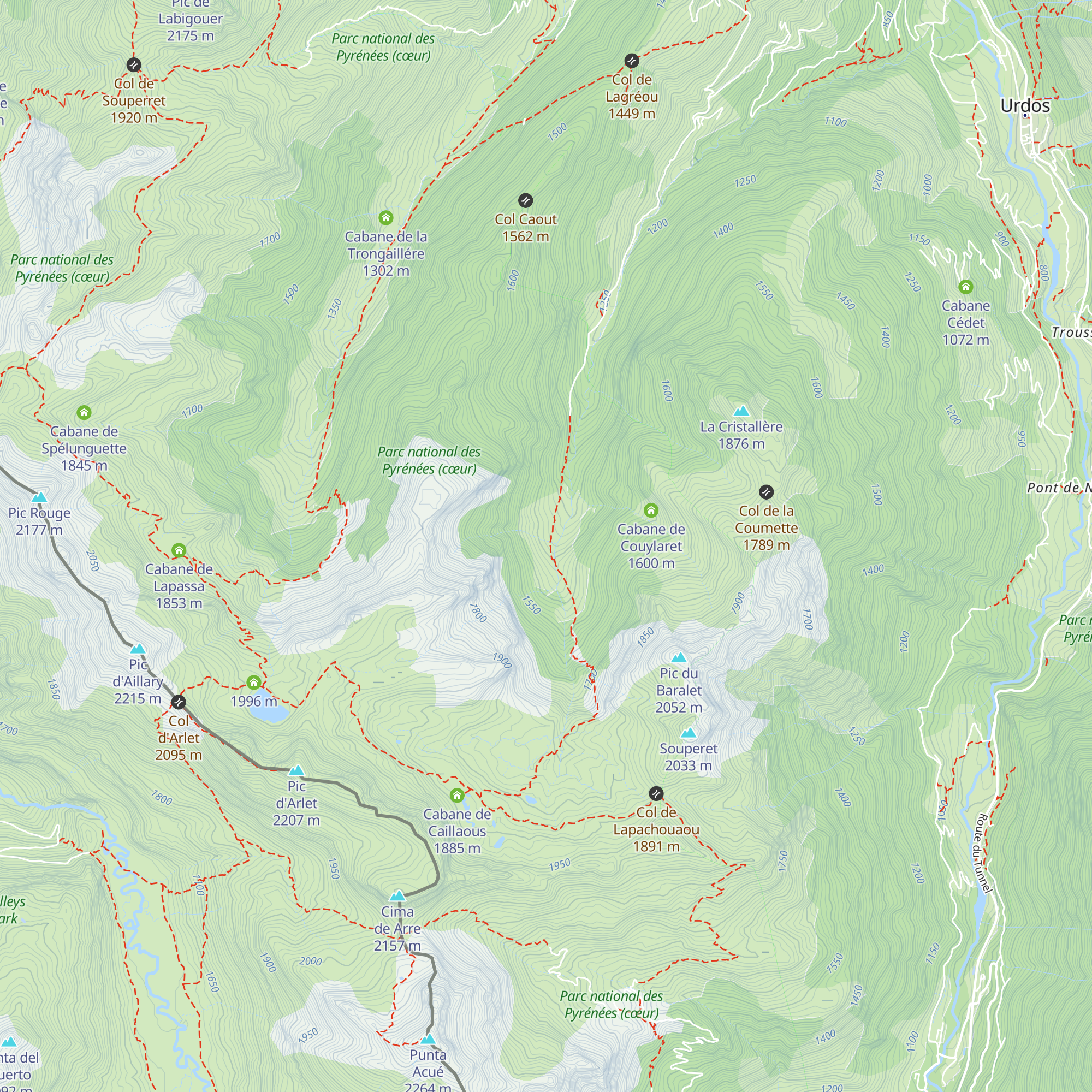 Cabane Pacheu map