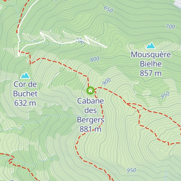 Map of Cabane des Bergers