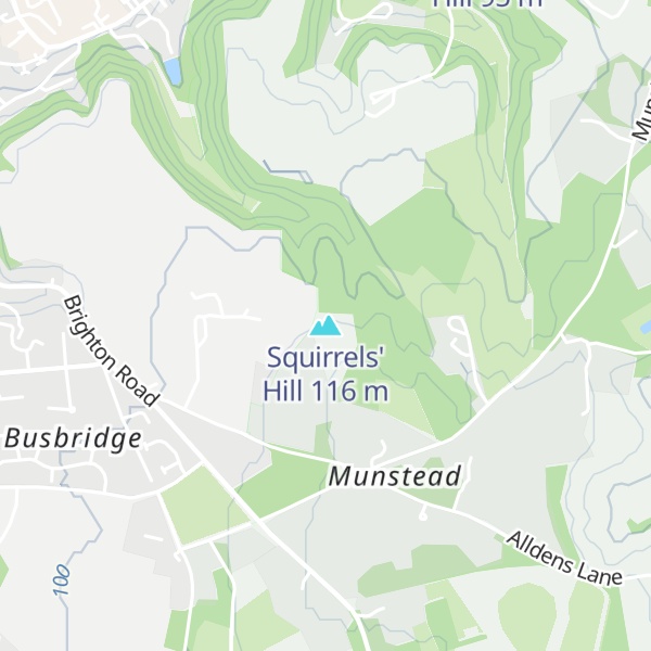 Map of Squirrels' Hill