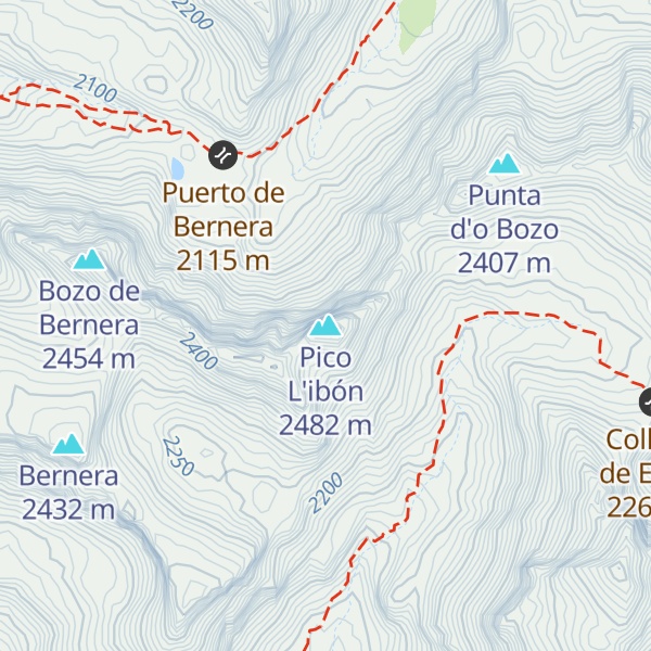 Map of Pico L'ibón