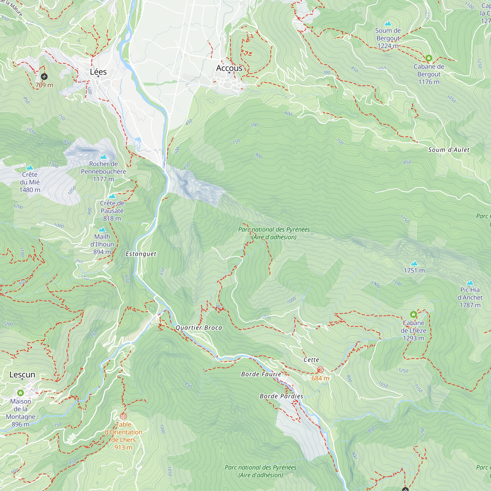 Cabane de Sabas map