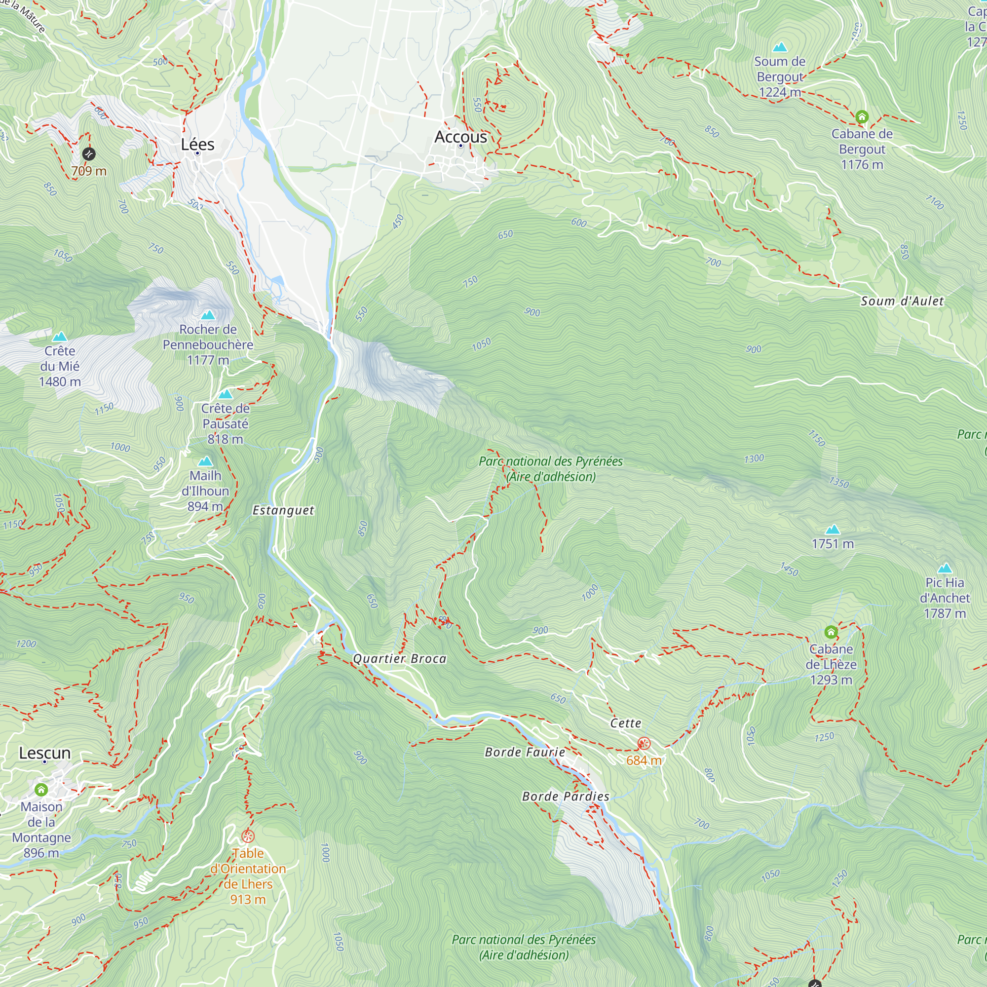 Cabane de Sabas map