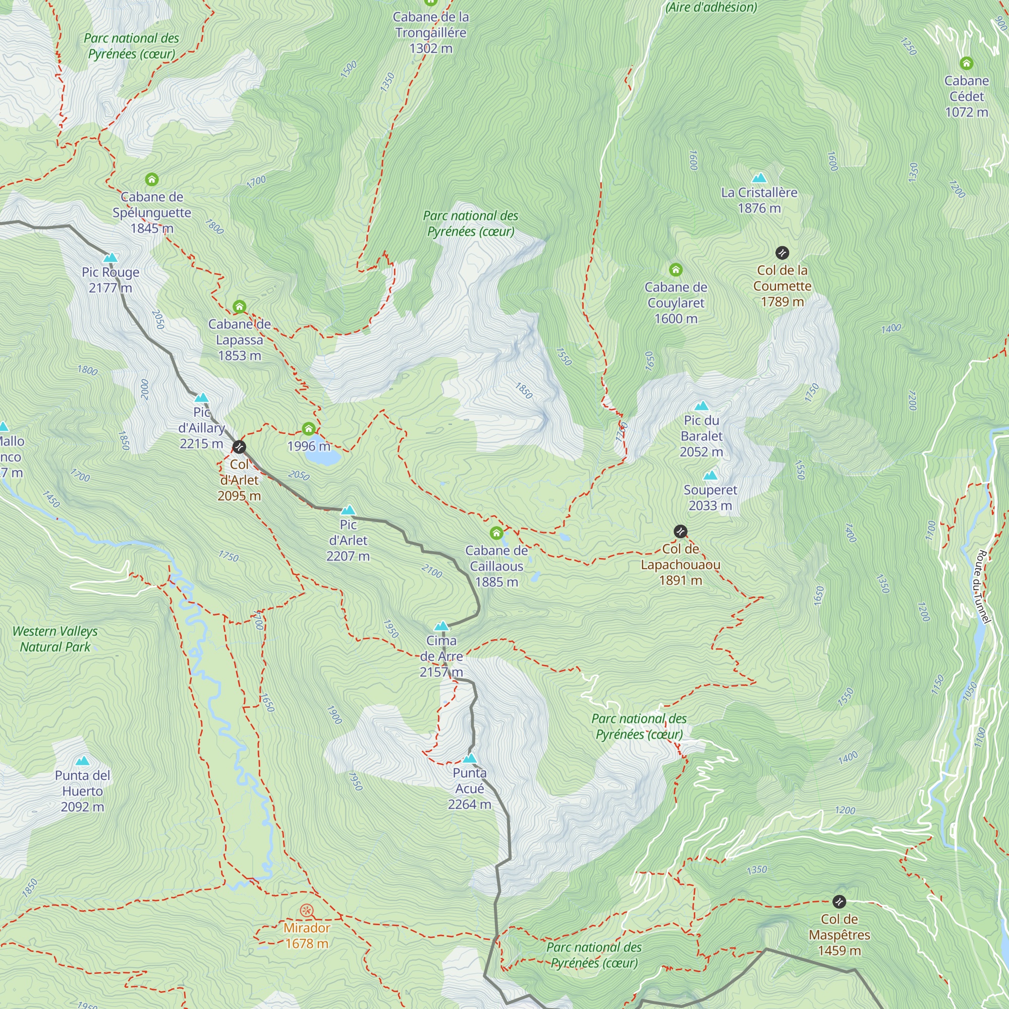 Cabane de Lurbe map