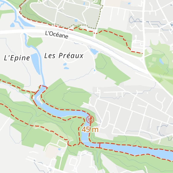 Map of Gîte de La Haye