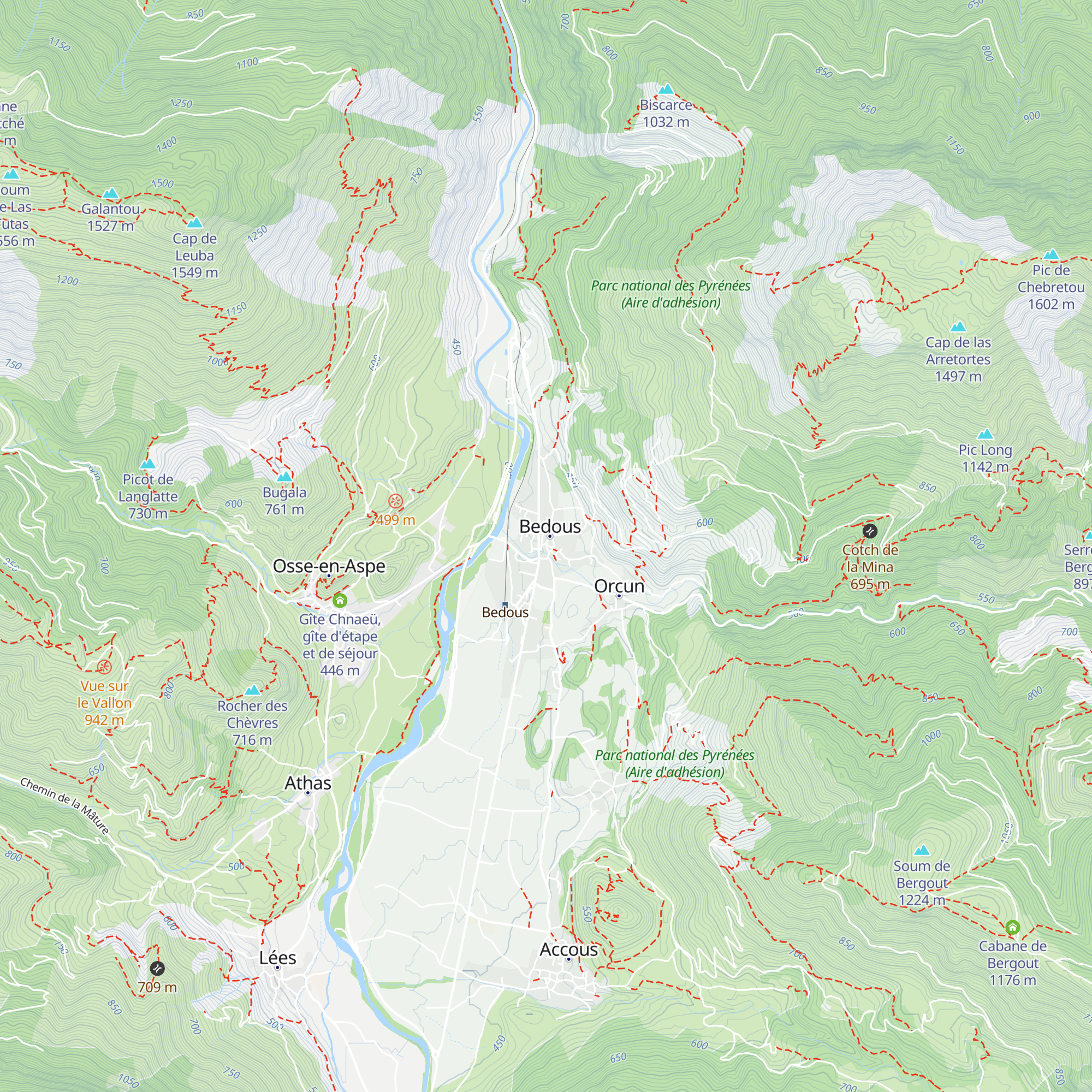 Office de Tourisme du Haut-Béarn map