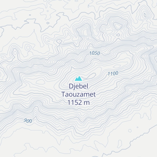 Map of Djebel Taouzamet